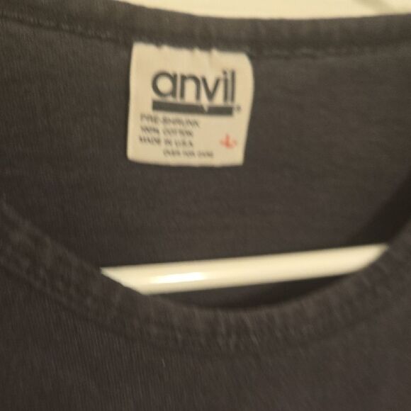 Anvil Vintage Black Tee with Vibrant Horse Design - Picture 3 of 5